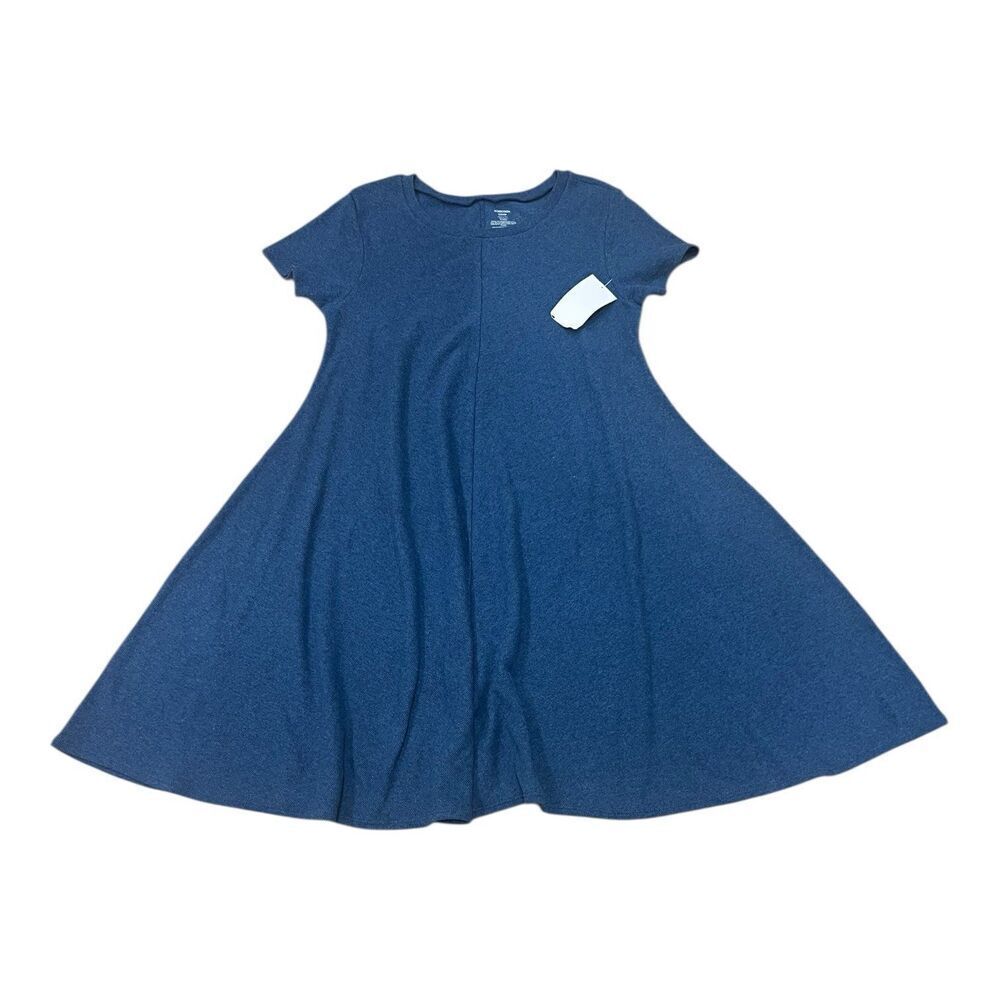 Nordstrom Navy Blue Girls Knit Flare Dress XL